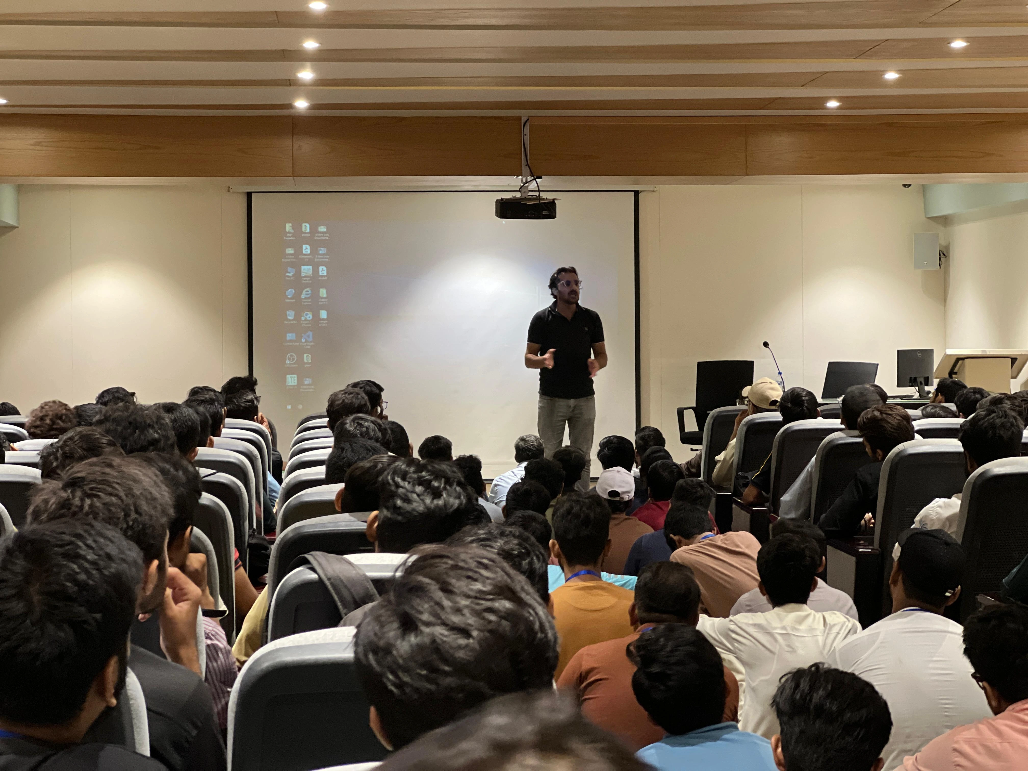 Marketing lecture sessions with students